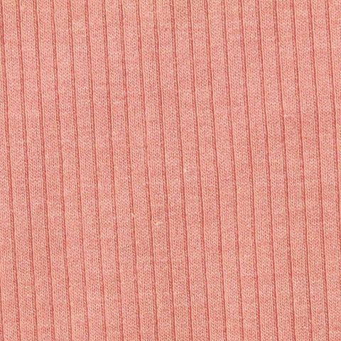 Dusty Rose Rib Knit, Poly-Viscose