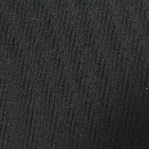 Cotton Polyester Scuba Knit Fabric, 300 gsm — Black