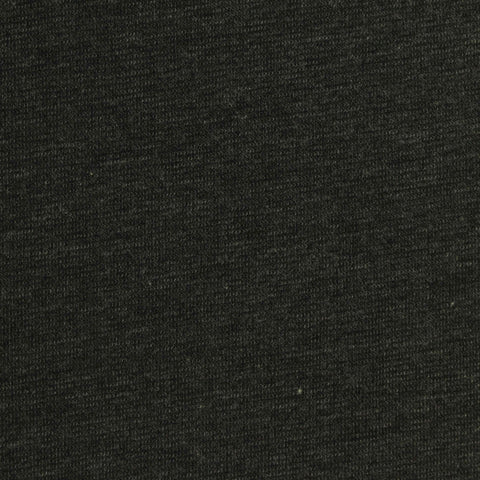 Dark Grey Marl Rib Knit, Cotton-Poly, 210 gsm