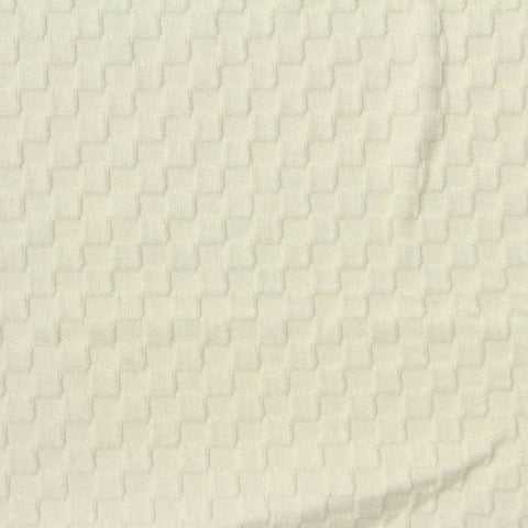 Cream Tone-on-Tone Jacquard, Polyester, 250 gsm
