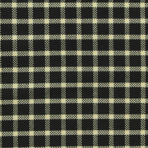 Black Check Woven, Poly-Viscose