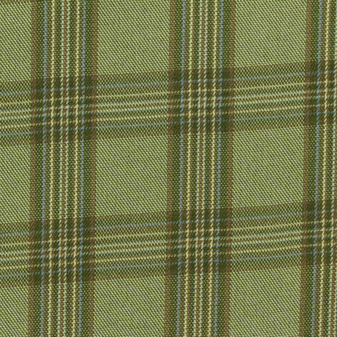 Green Plaid Woven, Polyester