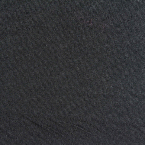 Viscose Nylon Stretch Ponte Knit Fabric, 230 gsm, 155 cm — Black