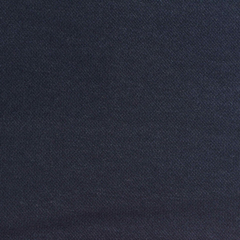 Polyester Viscose Stretch Piqué Knit Fabric, 290 gsm, 170 cm — Navy, ref EF-273372