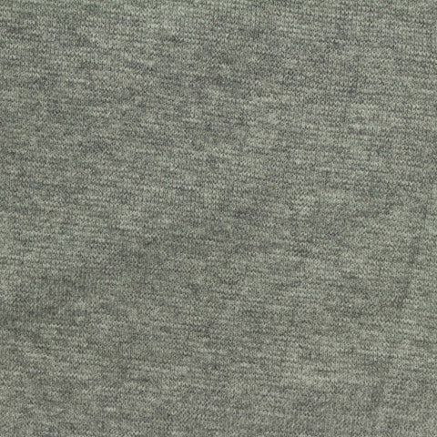 Heather Grey Marl Rib Knit, Poly-Cotton, 320 gsm