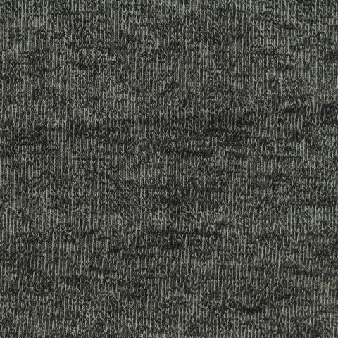 Dark Grey Marl Jersey Knit, Poly-Cotton, 200 gsm