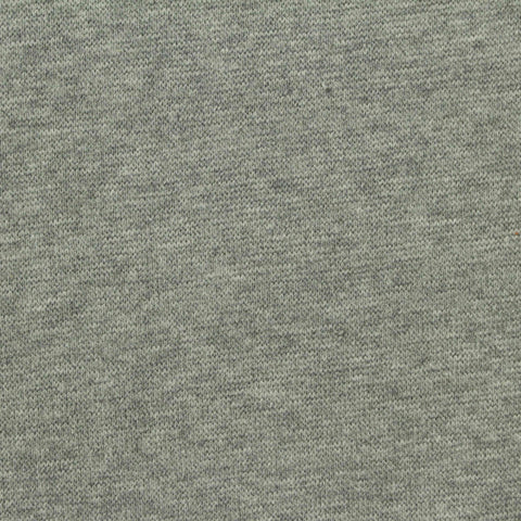 Grey Marl Rib Knit, Poly-Cotton, 350 gsm