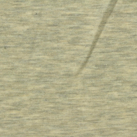 Light Green Heather Jersey Knit, Tencel Lyocell-Wool, 140 gsm