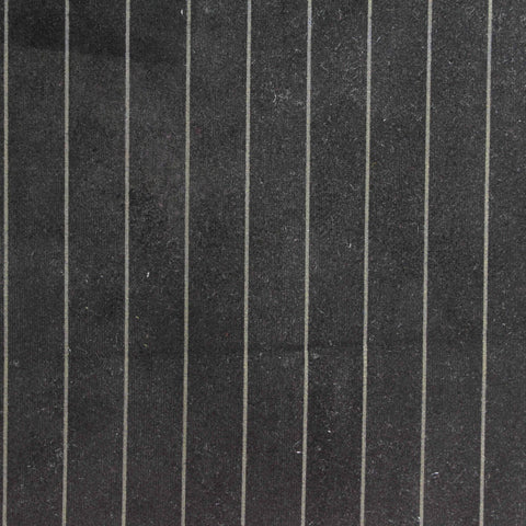 Light Grey Vertical-Stripe Faux Suede, Polyester