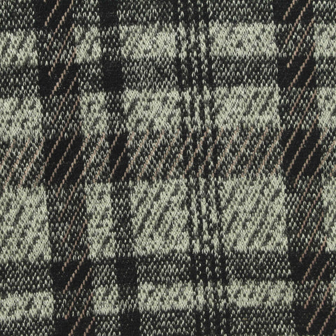 Black Plaid Jacquard, Poly-Cotton, 300 gsm, 150 cm, ref EF-273751