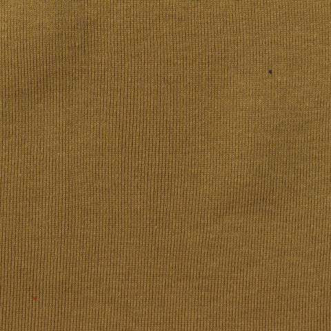 100% Cotton Rib Knit Fabric, 200 gsm, 180 cm — Khaki