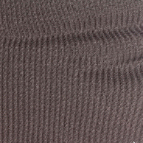 Tencel Lyocell Stretch Rib Knit Fabric, 245 gsm, 187 cm — Brown