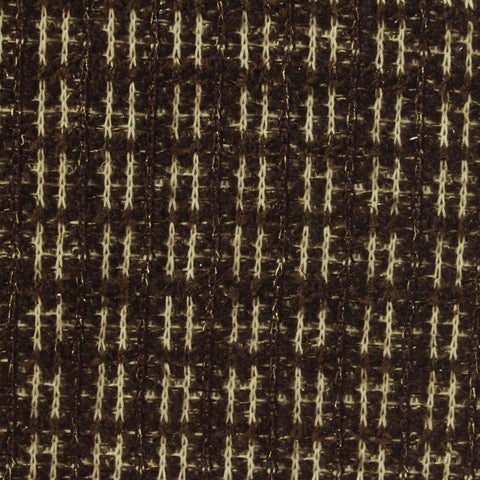Dark Brown Grid Bouclé, Polyester