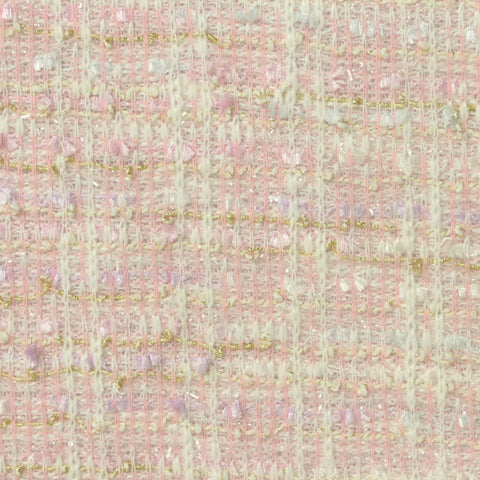 Polyester Metallic Bouclé Fabric, 355 gsm, 165 cm — Pink