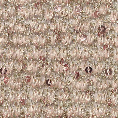 Pink Sequins Chunky Knit, Poly-Viscose