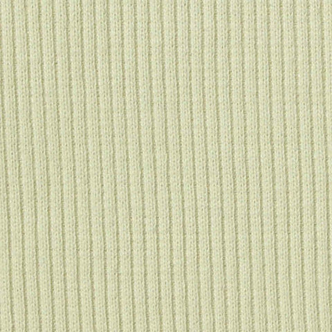 Cotton Stretch Rib Knit Fabric, 360 gsm, 144 cm — Green