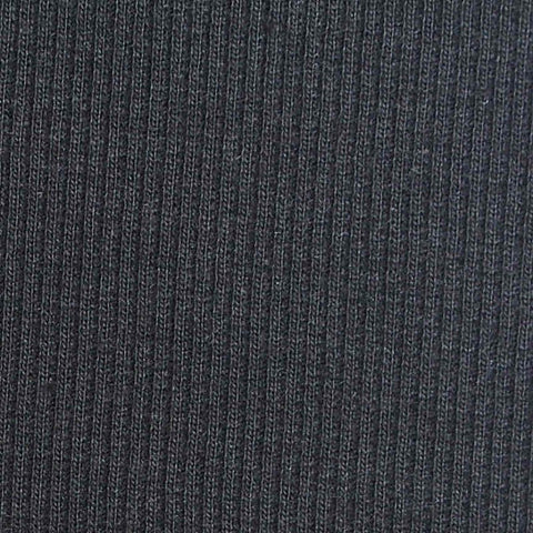 Black Rib Knit, Cotton-Poly