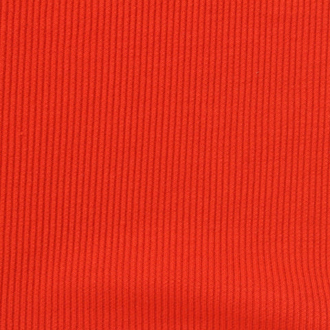 Polyester Stretch Rib Knit Fabric, 290 gsm, 158 cm — Red