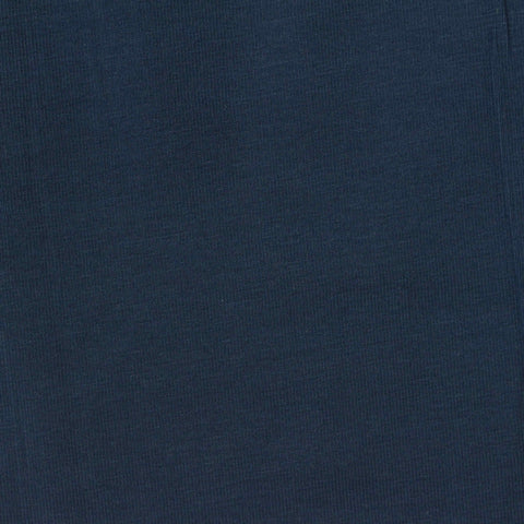 Cotton Stretch Jersey Knit Fabric, 215 gsm, 170 cm — Navy