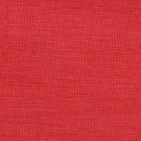 Washed Polyester Modal Stretch Scuba Knit Fabric, 255 gsm, 170 cm — Red