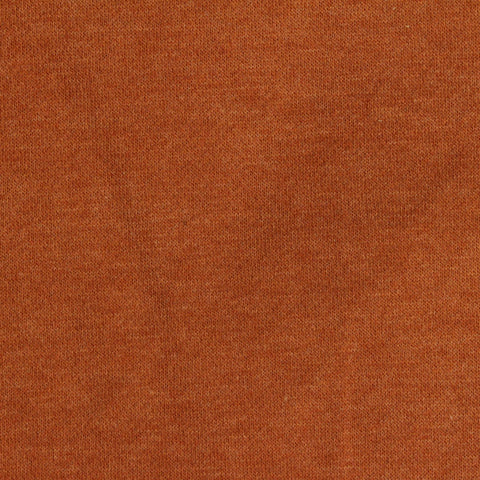 Rust Marl French Terry, Cotton-Poly
