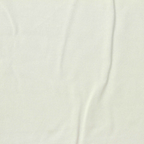 Washed Modal Polyester Jersey Knit Fabric, 160 gsm, 165 cm — White
