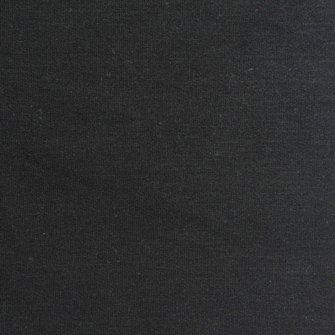 French Terry Fabric, 320 gsm, 165 cm — Black