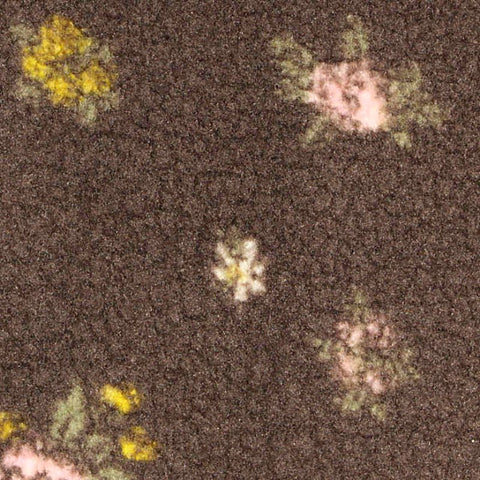Pink Floral Sherpa Fleece, Polyester