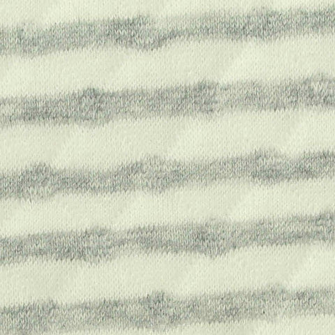 Light Grey Horizontal-Stripe Jacquard, Cotton-Poly