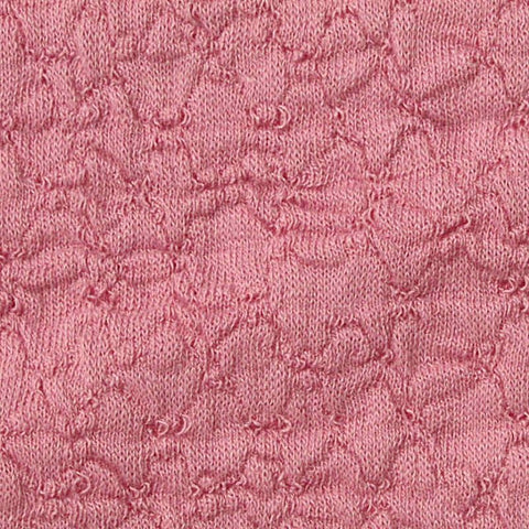 Pink Textured Jersey Knit, Poly-Cotton, 190 gsm