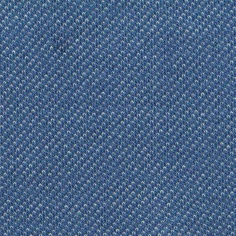 Heathered Blue Marl Knit, Cotton-Poly