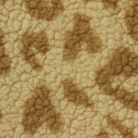 Brown Animal Print Minky, Polyester