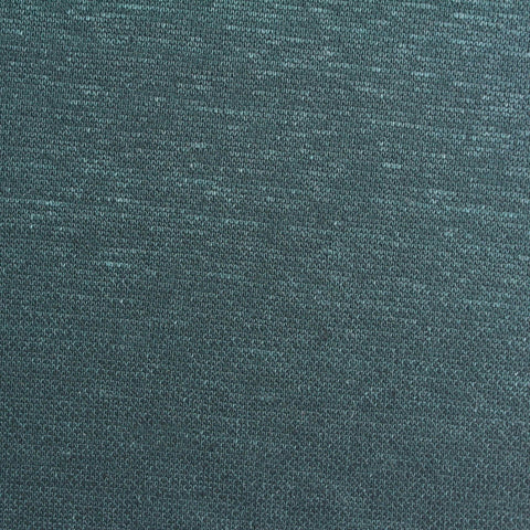 Dark Teal Marl Scuba Knit, Linen-Cotton