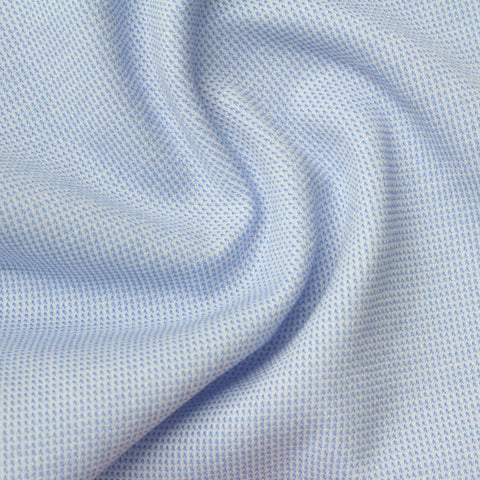 Jacquard Polyester Viscose Stretch Interlock Knit Fabric, 300 gsm, 160 cm — Blue