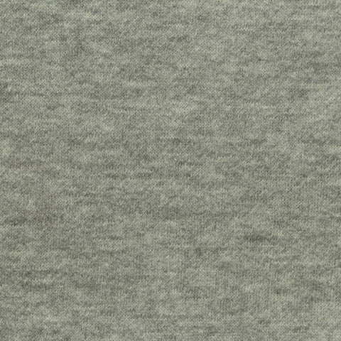 Grey Marl French Terry, Cotton-Poly, 300 gsm