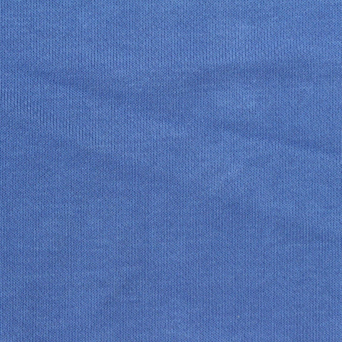Cotton Polyester French Terry Fabric, 280 gsm, 170 cm — Blue, ref EF-275370
