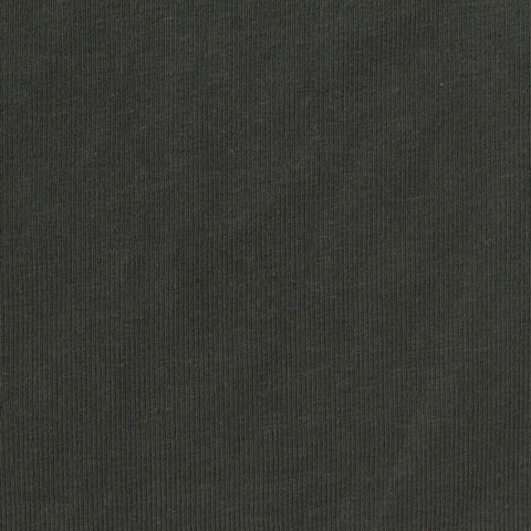 Cotton Stretch Rib Knit Fabric, 270 gsm, 150 cm — Grey