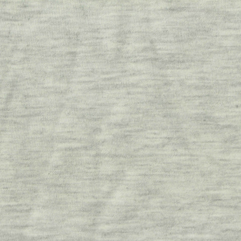 Light Grey Heathered-Marl Jersey Knit, Cotton-Poly