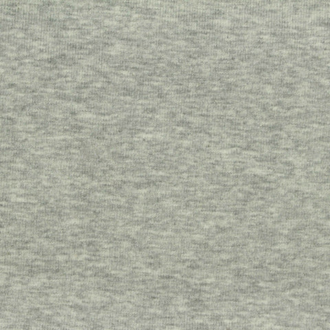 Grey Marl Rib Knit, Cotton, 360 gsm, 149 cm