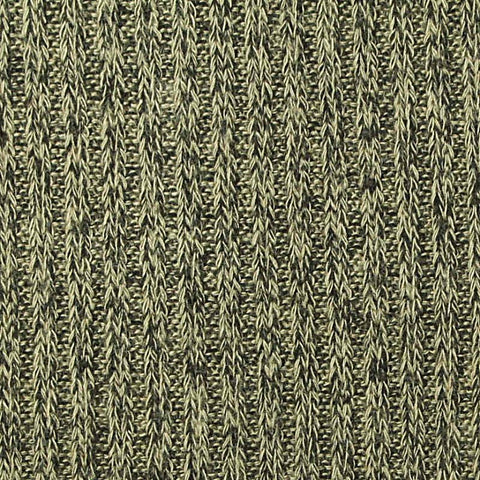 Olive Heather Rib Knit, Viscose-Poly