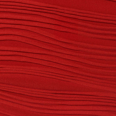 Jacquard Polyester Stretch Jersey Knit Fabric, 280 gsm — Red, ref EF-275627