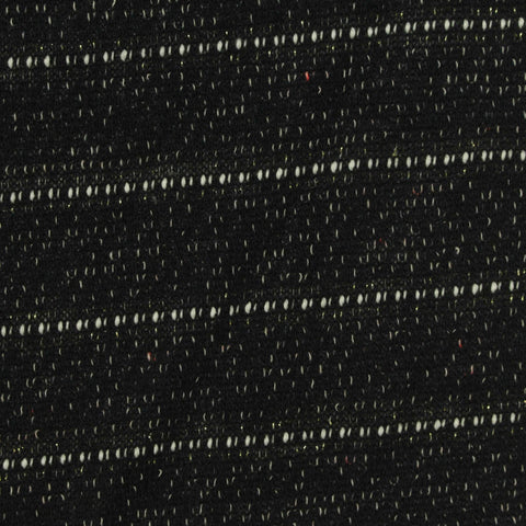 White Horizontal-Stripe French Terry, Poly-Cotton