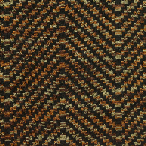 Black Geometric Interlock Knit, Polyester, 185 gsm