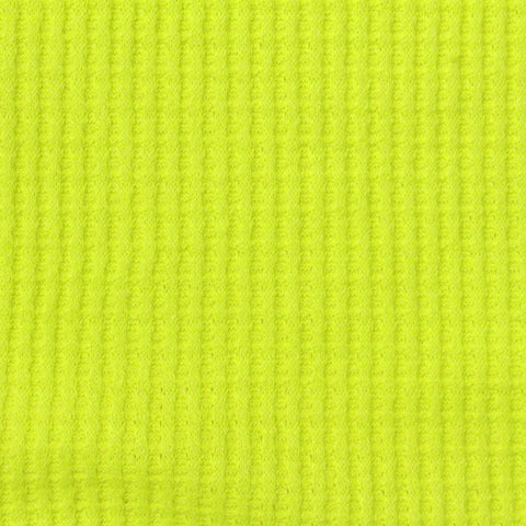 Cotton Polyester Waffle Knit Fabric, 186 gsm, 160 cm — Yellow