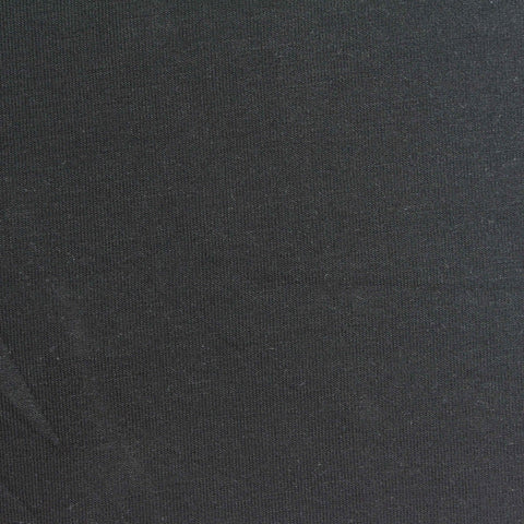 Polyester Stretch Interlock Knit Fabric, 197 gsm, 164 cm — Black