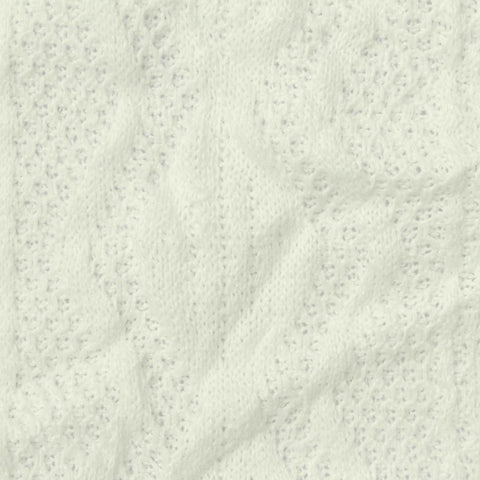 Cream Openwork Pointelle Knit, Polyester, 260 gsm, 160 cm