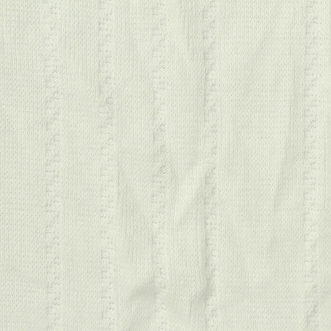Polyester Stretch Pointelle Knit Fabric, 320 gsm, 140 cm — White