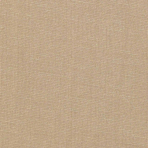 Striped Polyester Viscose Stretch Jersey Knit Fabric, 170 gsm, 175 cm — Beige