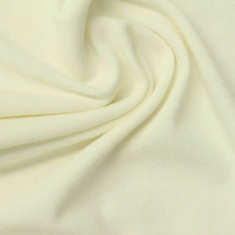 Cotton Polyester Stretch Rib Knit Fabric, 230 gsm — Yellow