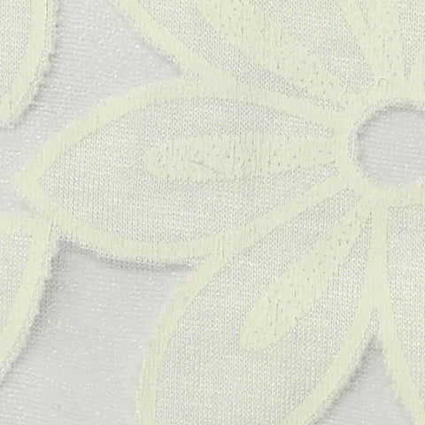 Off-White Floral Jacquard, Viscose-Poly